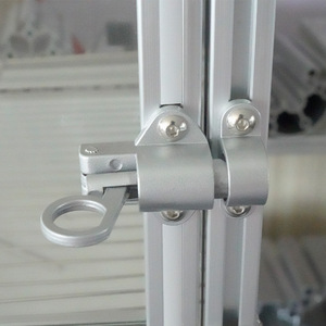 Aluminum Alloy Automatic <b>Spring</b> Bolt Solid <b>Door</b> Window Latch Casement Self Closing Aircraft Type Silver - Product Image 1