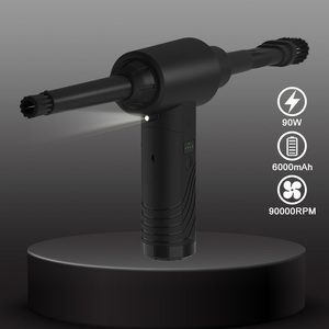 Aspirateur à air portable, sans fil, alimenté par batterie, 90W, 6000mAh, 90000RPM, noir, avec 6 embouts - Product Image 5