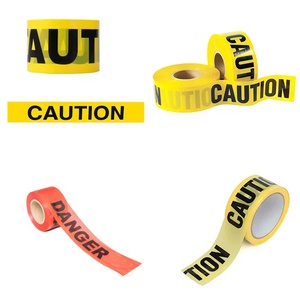 Cinta de Barrera de Seguridad Amarilla Portátil para Construcción, Escenas del Crimen, Prohibido el Paso, Advertencia de Peligro, Rollo de Cinta de Precaución - Product Image 1