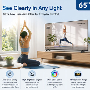 Téléviseur intelligent LED 65 <span class=keywords><strong>pouces</strong></span> Full HD 4K avec système Android, design sans bordure, téléviseur pour hôtel, logo personnalisé, <span class=keywords><strong>prix</strong></span> d'usine OEM, vente en gros - Product Image 5