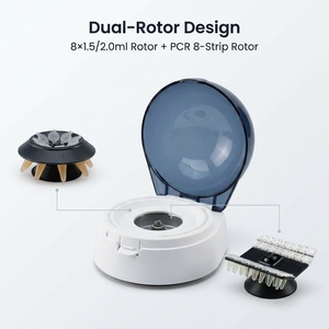 Mini <span class=keywords><strong>Centrifugeuse</strong></span> de Laboratoire 7000 tr/min 2680xg, Micro <span class=keywords><strong>Centrifugeuse</strong></span> Portable avec PCR et Double Rotor 1,5 ml/2 ml OEM - Product Image 3