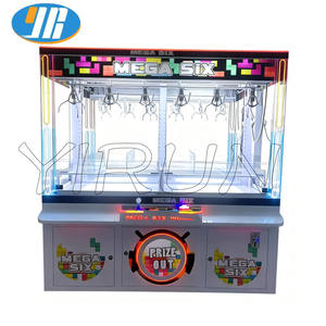 YIRUN Nouvelle conception de machine à griffes à pièces Big Six, machine de jeu d'arcade pour attraper des jouets, pour aire de jeux intérieure et <span class=keywords><strong>parc</strong></span> d'attractions - Product Image 6