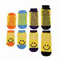 Chaussettes de parc de trampoline antidérapantes tricotées pour aire de jeux intérieure personnalisée
