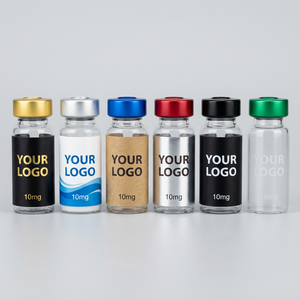 Etiquetas de Vinilo Personalizadas a Prueba de Agua con Código de Barras para Frascos de Vidrio Farmacéuticos de 10 ml con Impresión CMYK de Alta Calidad - Product Image 4