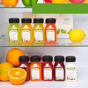 Botellas de Plástico Cuadradas de 60 ml (2 oz) a Prueba de Fugas, Aptas para Alimentos, con Tapa de Rosca y Serigrafía, para Líquidos como Shots de Jengibre, Tamaño Viaje - Product Image 3