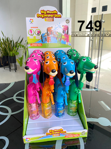 Pistola de Agua con Forma de Perro de Boca Grande JUQI, Juguete con Caramelos Prensados de Sabor Afrutado Multicolor - Product Image 4