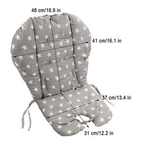 7609 <span class=keywords><strong>universel</strong></span> Machine lavage étoile impression motif <span class=keywords><strong>chaise</strong></span> <span class=keywords><strong>haute</strong></span> doux siège <span class=keywords><strong>coussin</strong></span> de Protection avec cravate fixe pour bébé <span class=keywords><strong>chaise</strong></span> de salle à manger - Product Image 2