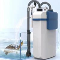 Filtre d'aquarium électrique suspendu SUNSUN en plastique pour niveau d'eau bas, 500L/h, 4 bacs de filtration, multifonction, pour aquarium de poissons koï