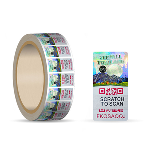 Autocollant en relief 3D de haute qualité, technologie de <span class=keywords><strong>lithographie</strong></span> à matrice de points holographique laser - Impression de données variables de code QR, étiquettes personnalisées - Product Image 2