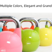 Kettlebells personnalisées en acier pour la compétition, poids libres de 16 kg avec support pour kettlebells, pour la remise en forme à domicile et les entraînements de CrossFit