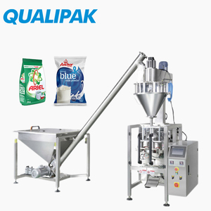 Qualipak Stand up quad seal bag coffee powder packing machine with valve applicator