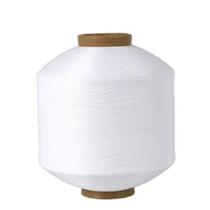 rohes weißes gedrehtes tpm FDY 7572 fdy Polyestergarn 100 % Polyester 75d36f rohgarn für Etikettenwebungen