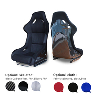 Siège de course EDDYSTAR, nouveau design professionnel moderne, siège baquet en velours noir, sièges de simulation de course pour Mazda MX5/RX8