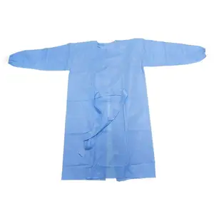 성인 coverall 일회용 ppe 옷 coverall Ce 블루 남여 ASTM 재봉틀 보호 정장 도매 공장