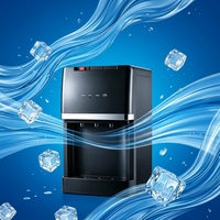 Mini-distributeur d'eau électrique de bureau UE 2026 – Refroidisseur de bouteilles, eau chaude et glacée, boîtier en plastique, usage domestique et extérieur