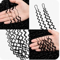 Extensions de cheveux humains pré-bouclées au crochet, ondulées profondes, pré-séparées, sans nœuds, 14-30 pouces, 100% cheveux humains de qualité supérieure, vente en gros pour salons
