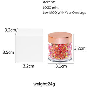 Venta al por mayor impermeable brillo diamante sombra de ojos paleta monocromo brillo sombra de ojos - Product Image 5