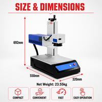 Machine de marquage laser UV CKMACHINE 5W pour l'identification permanente sur verre, plastique, électronique, marquage à froid, durée de vie de 20 000 heures