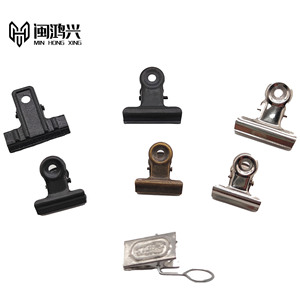 Clips de reliure Min Hong Xing en métal, pinces de scellage pour documents de bureau et factures, vente en gros transfrontalière, expédition immédiate - Product Image 2
