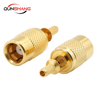Conector SMB-C-K-1.5 de Precisión de 75 Ohmios, Tipo Jack Hembra, Chapado en Oro, para Cable RG179, Transmisión de Video HD-SDI de CC-2GHz, Clasificación IP67