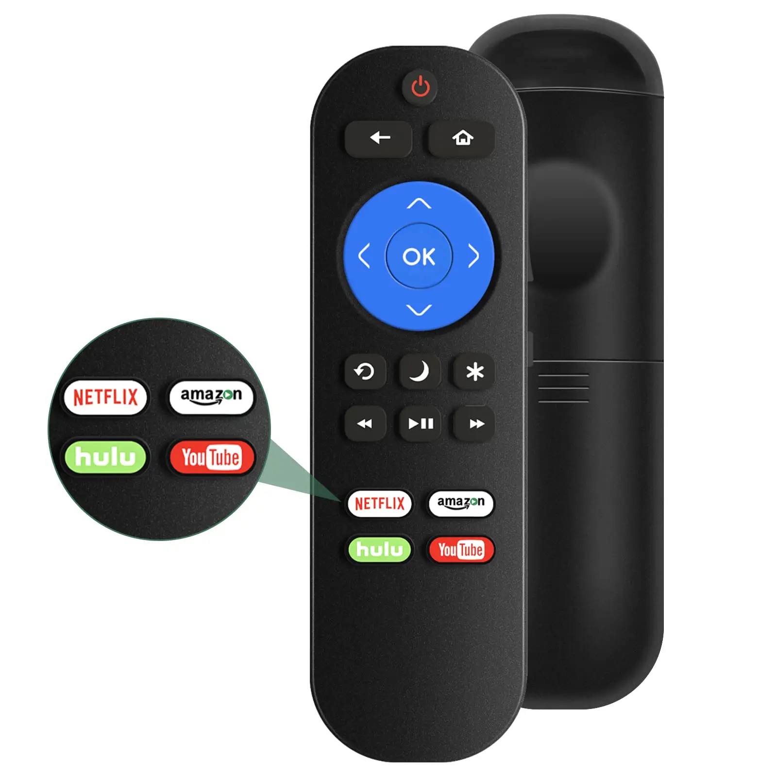 Replacement Remote for Roku TV Remote, Universal for Hisense/JVC/Magnavox/RCA/Philips/Westinghouse Roku Smart TV
