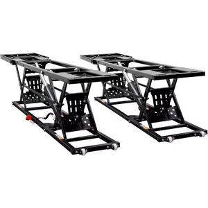 رافعة سيارات محمولة سريعة التركيب سوداء اللون بتصميم مزدوج قابل للإمالة بارتفاع أقصى 7 أطنان و28 بوصة - Product Image 1