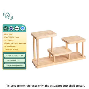 <span class=keywords><strong>3</strong></span> टाई लकड़ी रसोई बाथरूम कोने शेल्फ स्टैंड काउंटरटॉप आयोजक कैबिनेट मसाला रैक भंडारण संगठन - Product Image 1