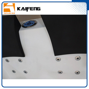 Bianco doppio bagno idromassaggio vasca da bagno jacuzzi per Villa KF-612L due grembiule idromassaggio Computer controllato poggiatesta - Product Image 4