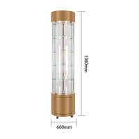 Vitrine de présentation de bijoux LED moderne, design écologique, mobilier pour bijouterie, or, diamants