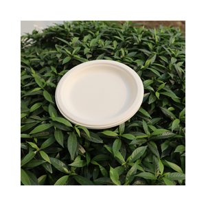 STAVIAN plus haute qualité 10 "pouces assiettes en papier jetables de bagasse de canne à sucre 100% biodégradable compostable écologique - Product Image 1