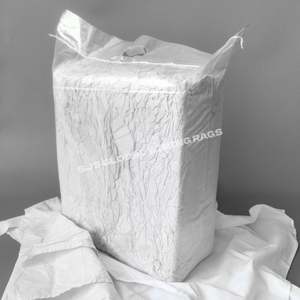 Chiffons de nettoyage en coton 100% blanc, efficaces pour l'industrie et le nettoyage - Product Image 1