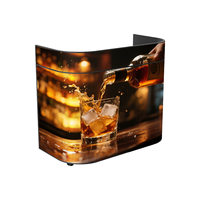 Écran LED d'affichage pour comptoir de réception, table de DJ, bar, centre commercial - Utilisation intérieure, comptoir flexible avec options hétérosexuelles