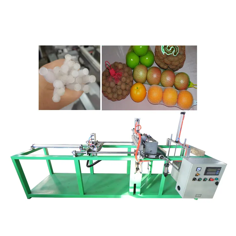 Knotless net bag automatic cutting and end sealing machine