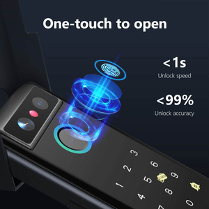Caméra de reconnaissance faciale numérique WiFi Tuya, double lecteur d'empreintes digitales, serrure de <span class=keywords><strong>porte</strong></span> intelligente biométrique étanche <span class=keywords><strong>avec</strong></span> lecteur d'empreintes digitales pour portail - Product Image 5