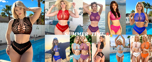 Ensemble de lingerie pour femmes RSLOVE avec <span class=keywords><strong>porte</strong></span>-jarretelles |   Découpe en forme de cœur, design en dentelle, ajustement réglable, tissu extensible doux, 3 pièces ODM - Product Image 4