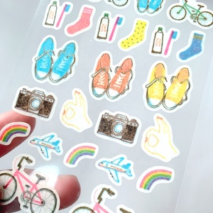 Tem nhãn dán trang trí dễ thương tự dính cắt sẵn, in ấn - Product Image 6