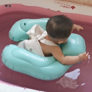 Anneau de natation gonflable pour bébé, forme ovale, pour jeux aquatiques pour enfants, usage domestique, couleur unie, Pvc respectueux de l'environnement - Product Image 1