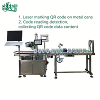 Machine de marquage laser CO2 double station haute vitesse avec test de vision CCD, tri automatique et équipement de traçabilité pour canettes de lait individuelles