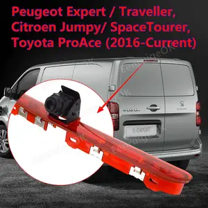 Câmera de apoio para Peugeot Expert Traveler Citroen Jumpy SpaceTourer Toyota ProAce 2016+ câmera reversa