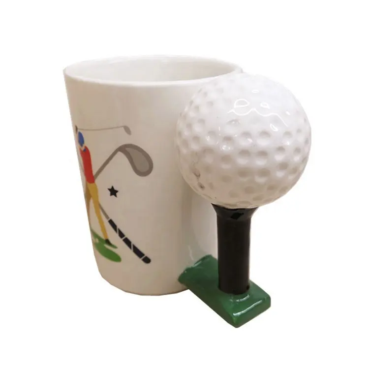 Roba unico di ceramica personalizzata golf bordo 3d tazza di caffè tazza