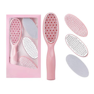 Precio de fábrica multiusos 4 en 1 <span class=keywords><strong>pies</strong></span> escofina removedor de callos raspador pedicura herramienta de cuidado reemplazo papel de lija vidrio pie Lima Kit - Product Image 1