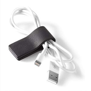 Soporte Magnético para Cable de Teléfono, Organizador de Cables Reutilizable de Cuero PU, Clips Portátiles para Cables, Regalos para Mujeres y Hombres - Product Image 4