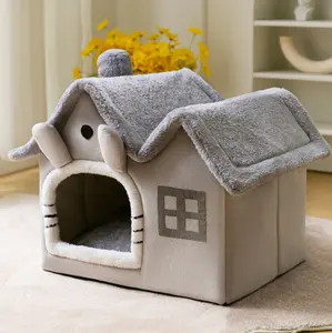 Forniture per animali domestici per cani casa per gatti interna rimovibile e lavabile casa per gatti carina