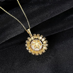 S925 Sterling Silver Freshwater Pearl Pendant Necklace for Women <b>Retro</b> Fashion Women's Jewelry Wholesale - Product Image 4