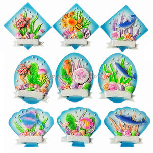 Coquillages personnalisés <span class=keywords><strong>en</strong></span> forme de coeur Souvenir touristique Bali Fidji Islande <span class=keywords><strong>Maurice</strong></span> Palau Seychelles Tahiti Maldives Aimant de réfrigérateur <span class=keywords><strong>en</strong></span> résine - Product Image 2