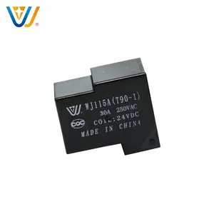 WJ115 30A 전원 릴레이 4PIN T90 SPDT 12VDC 24VDC AC220V 4PIN 일반적으로 열림