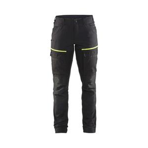 BLAKLADER - 716618459933D21 Women's Service <b>trousers</b> with <b>stretch</b> <b>Black</b>/Yellow - EAN 7330509800126 WORK <b>TROUSERS</b> - Product Image 1