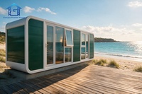 Maison conteneur préfabriquée démontable de 40 pieds, cabane moderne de type Apple avec couleurs personnalisées pour bureau, hôtel, ou espace de vie extérieur