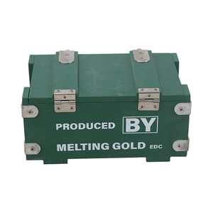 Rương kho báu bằng gỗ quân sự retro, hộp lưu trữ có khóa, hộp trang trí retro công suất lớn - Product Image 4