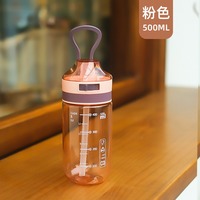 500ml 650ml écologique Durable en plastique pratique tasse Gym Fitness boisson bouteille enfants sport adulte étudiant bouteilles d'eau en plastique